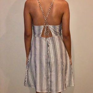 Stripes black and white dress